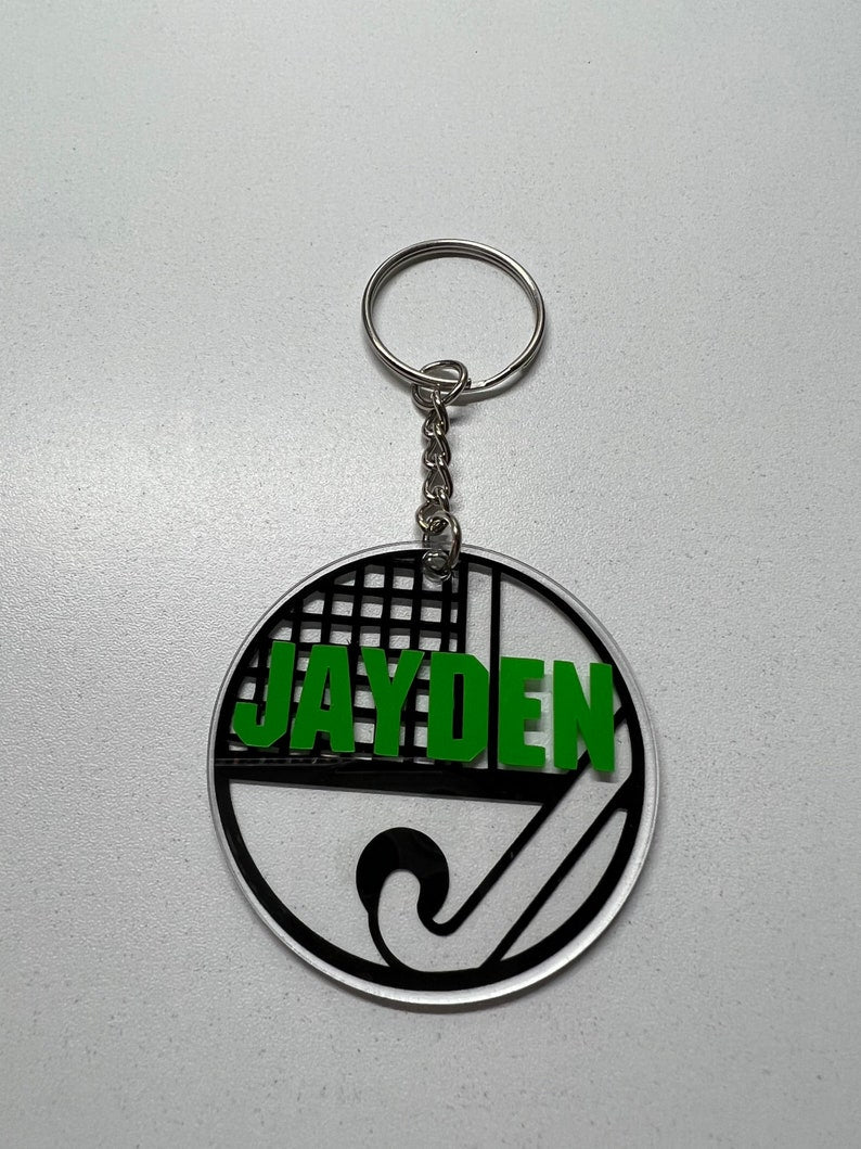 Hockey Keyring - Sports Keyring - Ice Hockey - Field Hockey
