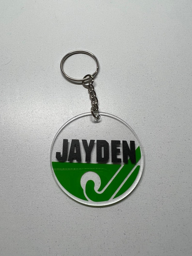 Hockey Keyring - Sports Keyring - Ice Hockey - Field Hockey