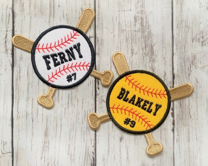 Custom Baseball Patch Custom Softball Patch Personalized Baseball Patch Personalized Softball Patch Baseball Patch with Names Baseball Bats