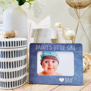 Daddy s Little Girl Personalized Frame First Father s Day Gift, Birthday Gift for Dad or Grandpa, Custom Papa Picture Frame
