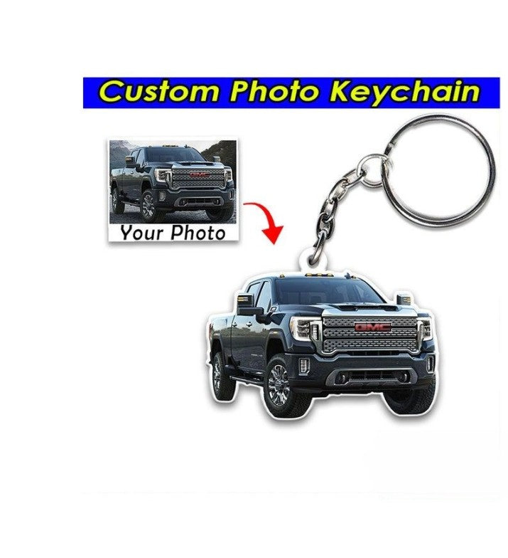 Classic Pickup Truck Personalized Keychain, Square Body Keyrings, Monster Truck, Lifted Truck, Chevy Truck, Heavy Duty Trucks, Light Truck