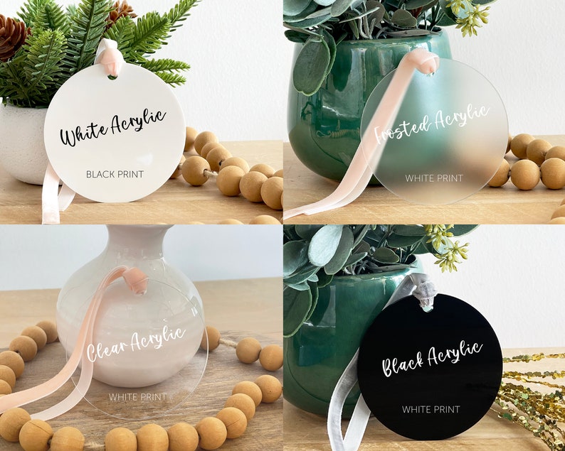 Baby's First Christmas Ornament, Acrylic Baby Gift, Baby Shower Gift, Baby's First Christmas 2024, Newborn Ornament Gifts, Keepsake