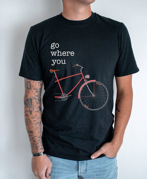 Funny Bicycle Shirt For Couples Bicycling Bridal Shower Gift, Cycling Together Husband Wife Bike Lovers T-shirt Gift for Biker's Anniversary