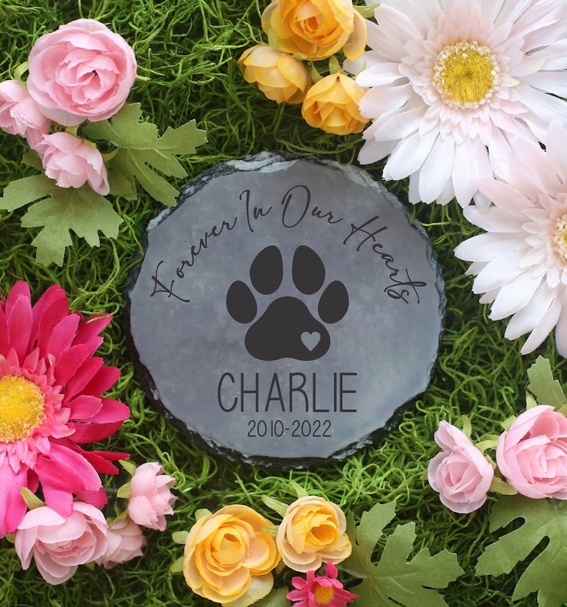 Forever In Our Heart Dog Cat Memorial Gift Pet Memorial Stone Sympathy Gift Personalized Pet Memorial Stone il_794xN.4230168361_ir3k.jpg