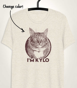 Personalized cat photo t Shirt perfect gift for cat owners unique pet loss tribute shirt custom cat portrait apparel Personalized shirt Cat Lovers Mother's Day Gift For Cat Mom