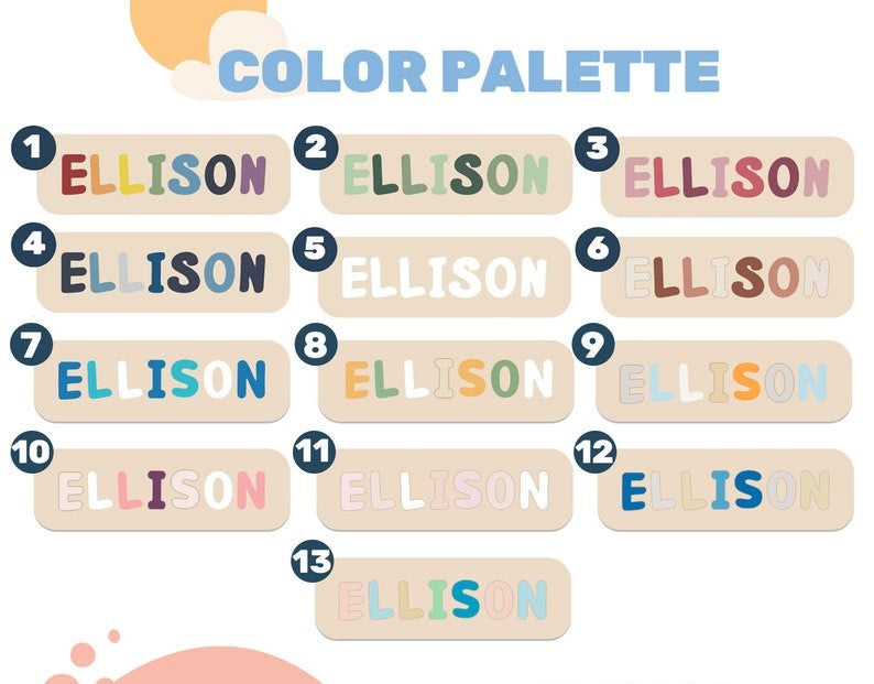 Name Puzzle Board, Forest Animal Puzzle, Baby Gift Personalized, Toddler Toys 1, 2, 3 Year Old, Birthday Gift for Kids, Woodland Nursery