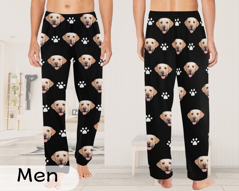 Custom Pet Pajama Pants,Personalized Pants Pajamas,Custom Pj Pants,Photo Pajama,Dog Pajamas,Christmas/Anniversary Photo Gift For Her Him