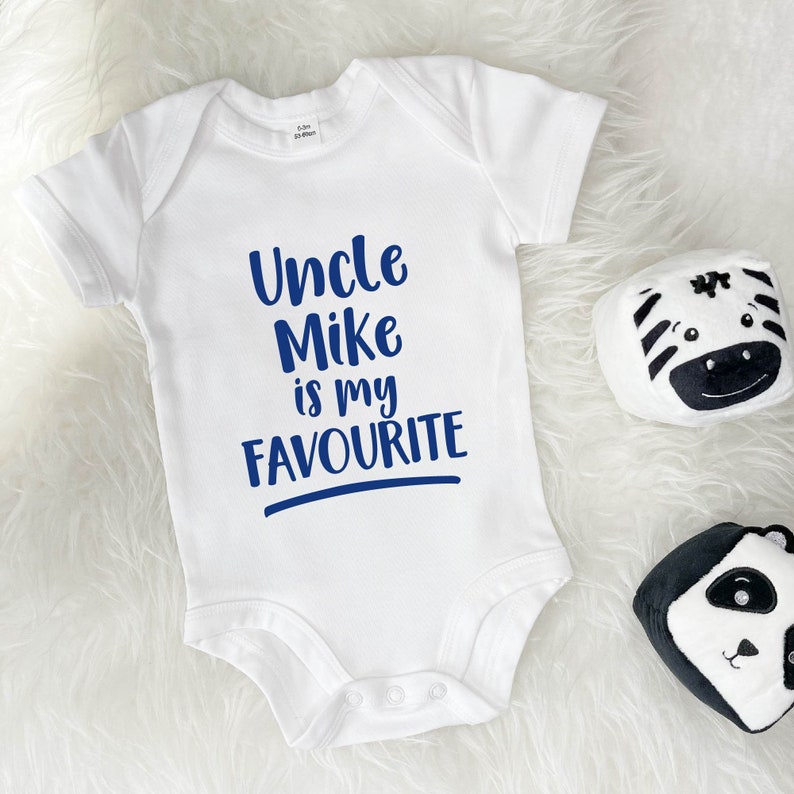 My Uncle Is My Favourite Personalised Babygrow Standard Youth Toddler Tshirts, Gift For Uncle, Gift For Kid