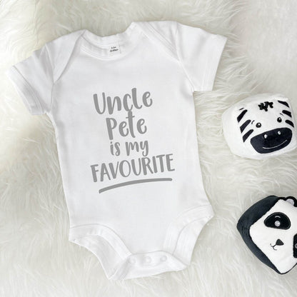 My Uncle Is My Favourite Personalised Babygrow Standard Youth Toddler Tshirts, Gift For Uncle, Gift For Kid