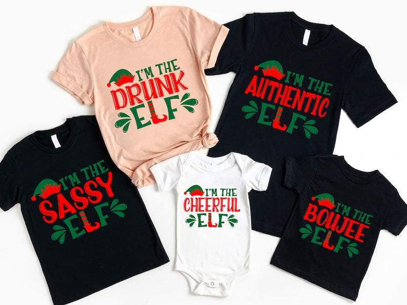 Elf Family Christmas Shirt, Family Christmas Pajamas, Matching Family Shirts, Christmas Gifts, Personalized Elf Shirt, Matching Christmas
