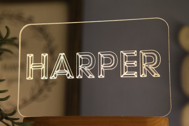 Custom Night Light for Kids - Teenage Girl Gifts - Name Light - Christmas Gift for Nephew - Gift for Niece - Auntie Gift - Toddler Bedside