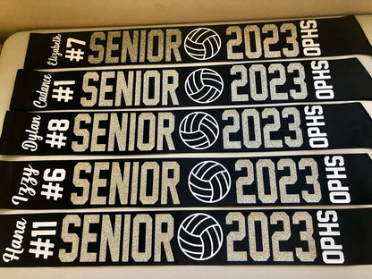 Senior Night 2026 Sashes / homecoming / Graduation / Sports / Custom / High School / Gift / soccer / volleyball / cheer