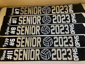 Senior Night 2026 Sashes / homecoming / Graduation / Sports / Custom / High School / Gift / soccer / volleyball / cheer