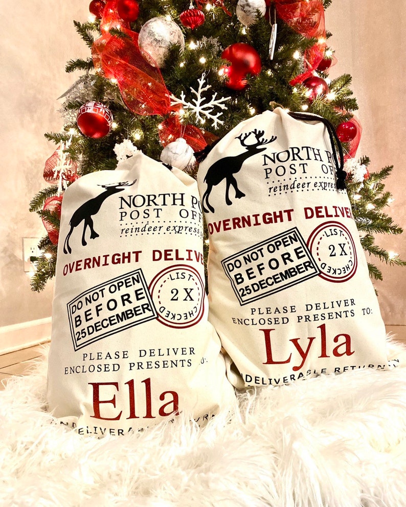 Personalized Santa bag,custom oversized Santa sack,Christmas bag,Personalized Christmas bag,bag for presents,christmas gift,Xmas Santa sack