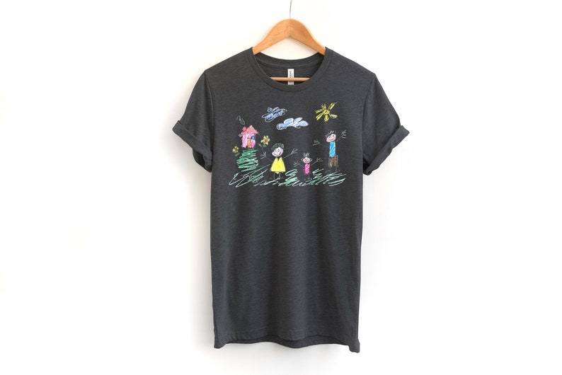 Custom Dad Shirt With Kids Drawing | Kids Drawing on a Shirt | Dad Shirt With Kids Art | Personalized Shirt For Dad | Father's Day Shirt