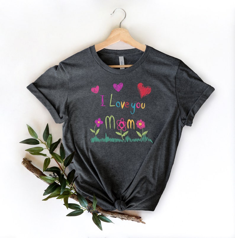 Custom Mom Shirt With Kids Drawing | Kids Drawing on a Shirt | Mom Shirt With Kids Art | Personalized Shirt For Mom | Mother's Day Shirt