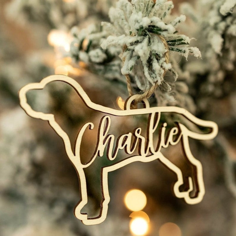Custom Labrador Retriever Ornament l Lab Ornament l Custom Dog Ornament l Labrador Gift l Labrador Christmas