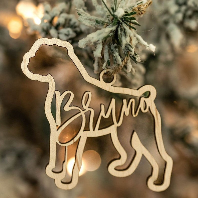 Custom Boxer Ornament l Personalized Boxer Ornament l Custom Dog Ornament l Boxer Gift l Boxer Tag