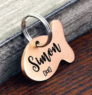 Cat Tag, Cat Tag Personalized, Cat ID Tag, Cat Collar Tag, Cat Name Tag, Cat Tag for Collar, Custom Cat Tag, Personalized Fish Cat Tag