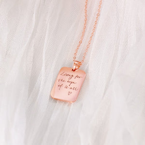 Handwriting Necklace Custom Signature Necklace Actual Your Own Handwriting Keepsake Necklace Handwritten Message Jewelry