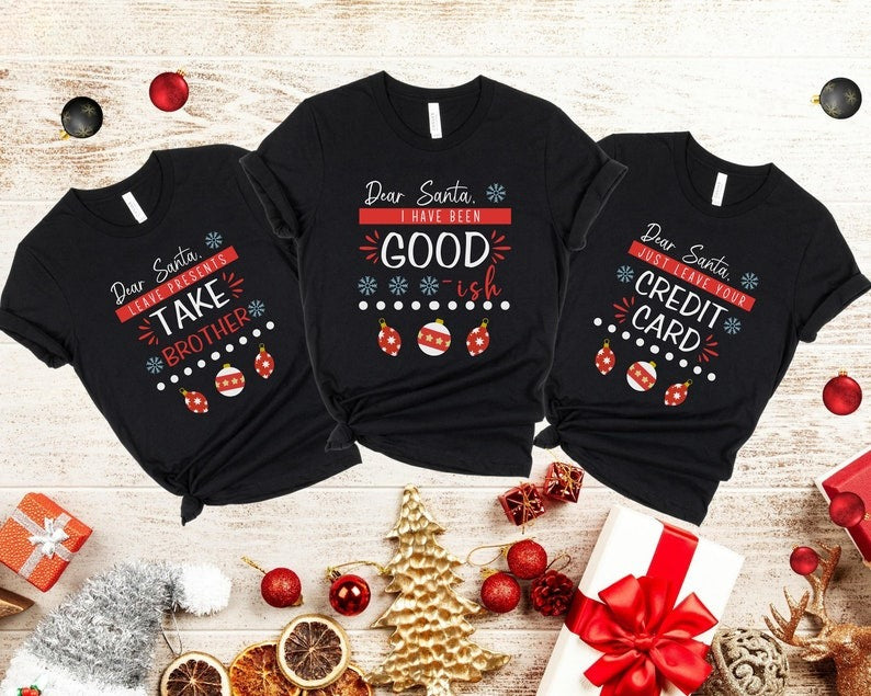 Dear Santa Family Christmas Pajamas, Matching Family Christmas Pajamas Family, Holiday Pajamas,Christmas PJs Family, Family Christmas Shirts