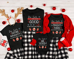 Dear Santa Family Christmas Pajamas, Matching Family Christmas Pajamas Family, Holiday Pajamas,Christmas PJs Family, Family Christmas Shirts