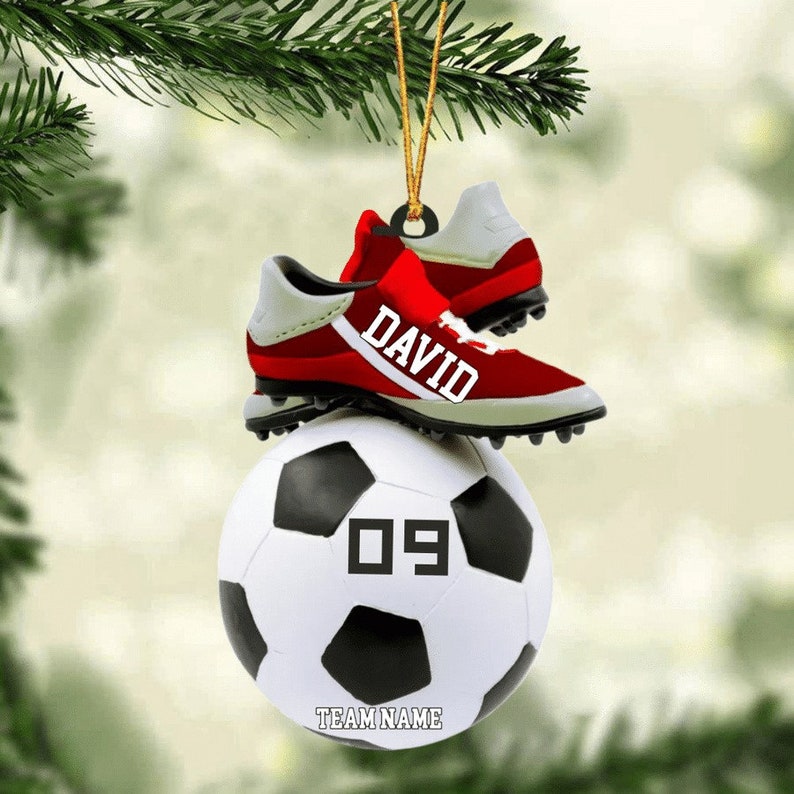 Soccer Christmas Ornament Personalized Soccer Christmas Ornament Great Gift Idea For Soccer Players & Soccer Lovers Christmas Soccer