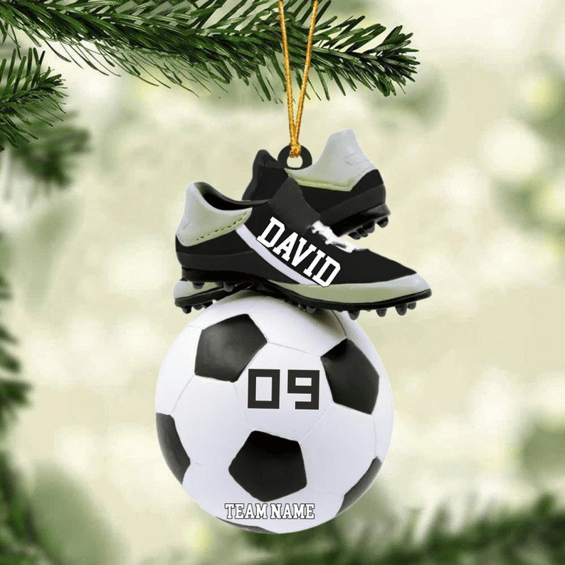 Soccer Christmas Ornament Personalized Soccer Christmas Ornament Great Gift Idea For Soccer Players & Soccer Lovers Christmas Soccer