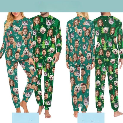 Custom Christmas Pajamas, Custom face Pajamas Set, Family Christmas Pajamas, Personalized Photo, Gift For Her/Him il_794xN.4304828710_n7q2_2.jpg
