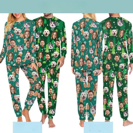 Custom Christmas Pajamas, Custom face Pajamas Set, Family Christmas Pajamas, Personalized Photo, Gift For Her/Him il_794xN.4304828710_n7q2_2.jpg