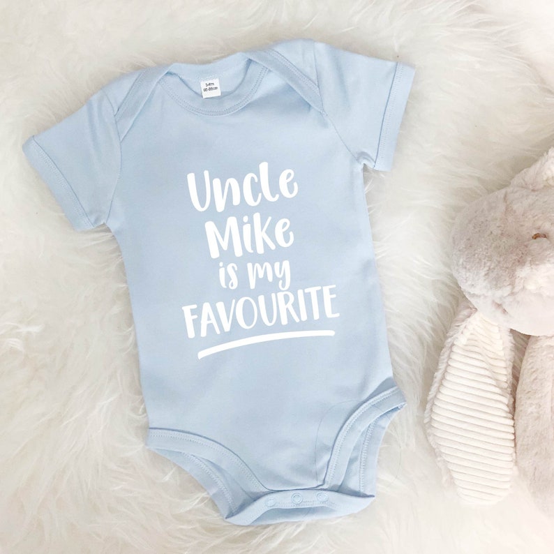 My Uncle Is My Favourite Personalised Babygrow Standard Youth Toddler Tshirts, Gift For Uncle, Gift For Kid