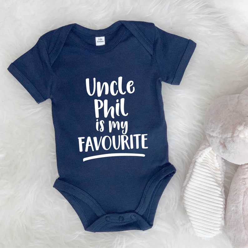 My Uncle Is My Favourite Personalised Babygrow Standard Youth Toddler Tshirts, Gift For Uncle, Gift For Kid