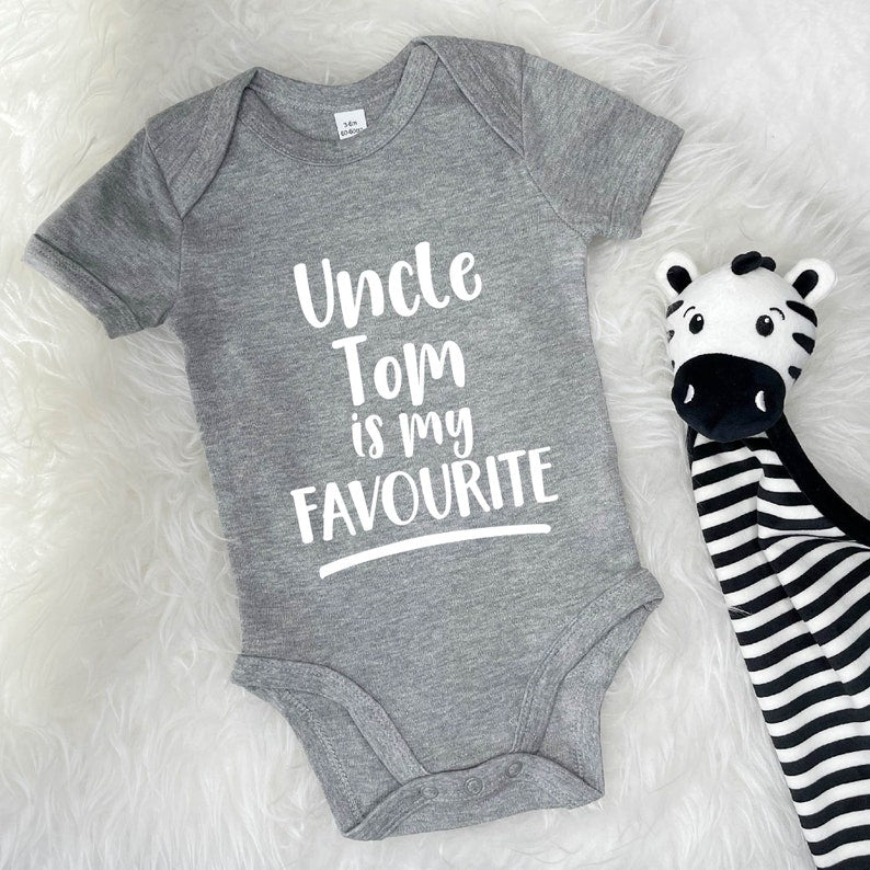 My Uncle Is My Favourite Personalised Babygrow Standard Youth Toddler Tshirts, Gift For Uncle, Gift For Kid