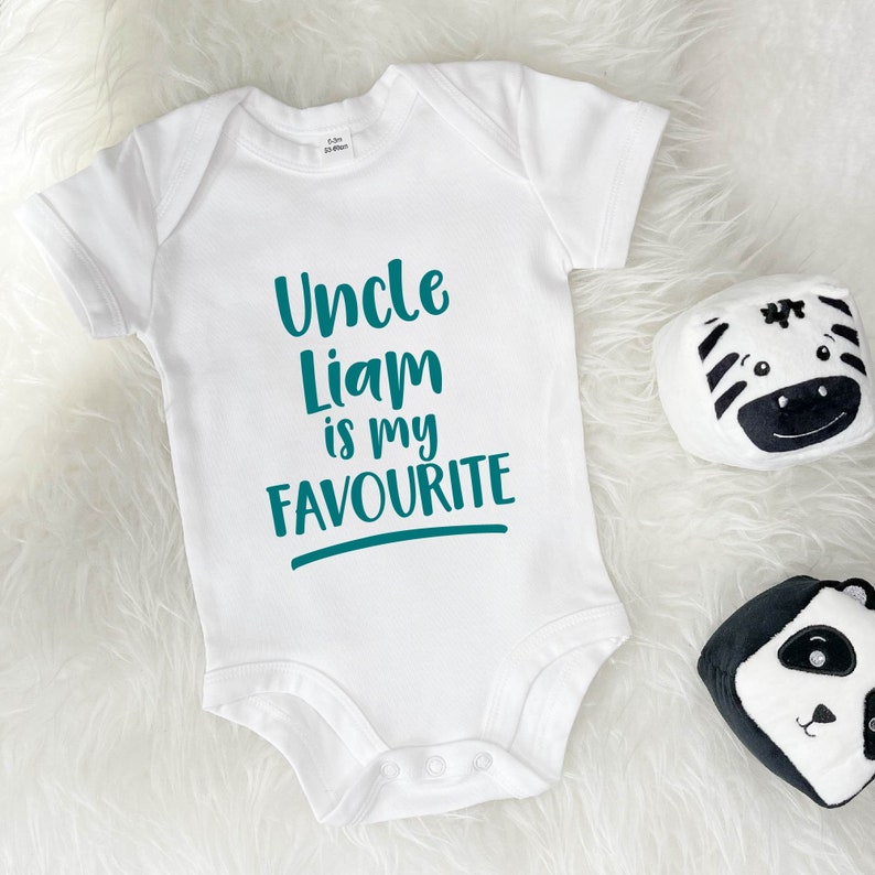 My Uncle Is My Favourite Personalised Babygrow Standard Youth Toddler Tshirts, Gift For Uncle, Gift For Kid