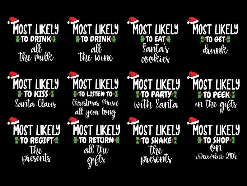 Most Likely To Christmas Shirt, Matching Family Shirts, Couples Christmas Pajamas, Christmas Gift, Family Pajamas, Couples Gift, Family Gift