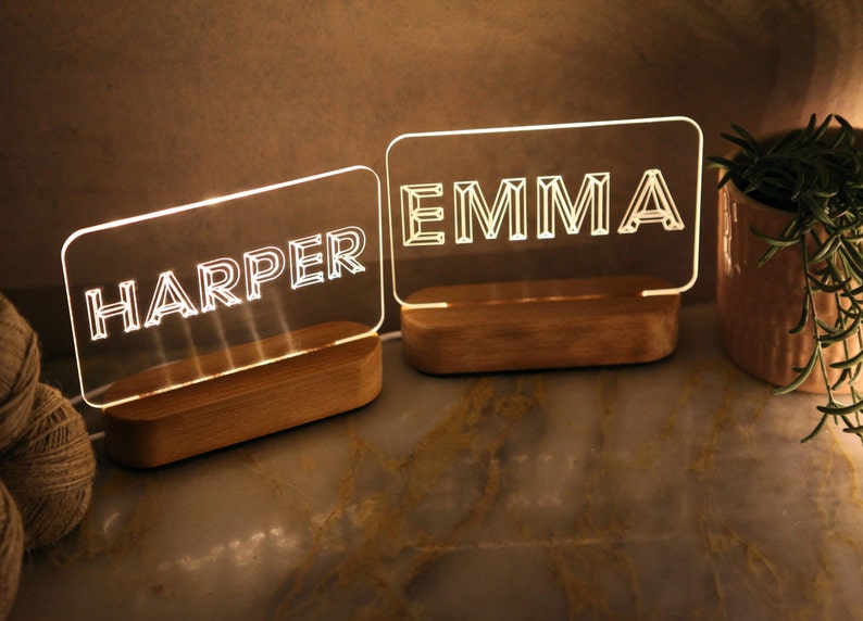 Custom Night Light for Kids - Teenage Girl Gifts - Name Light - Christmas Gift for Nephew - Gift for Niece - Auntie Gift - Toddler Bedside