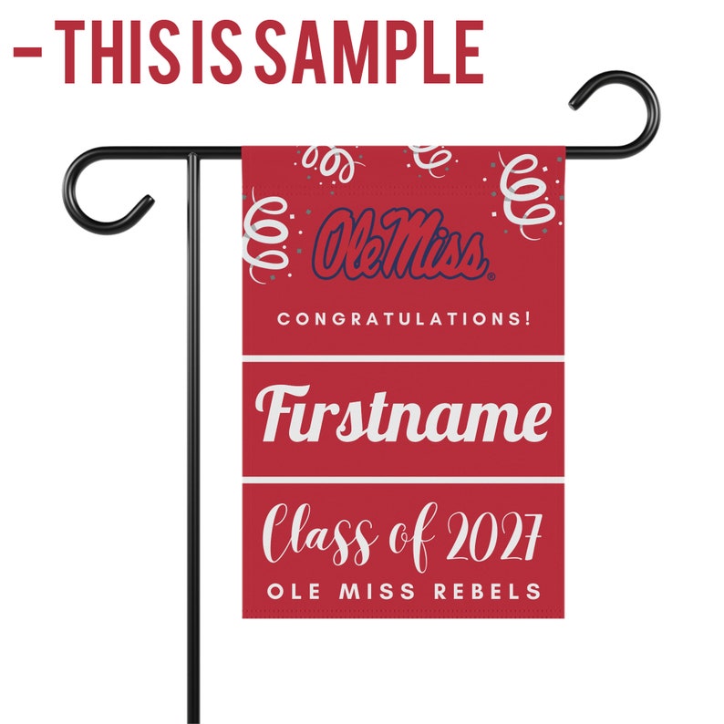 Custom College Bound Yard Flag, Custom College Sign, College Garden Flag, College Bound Flag, Personalized College Yard Flag