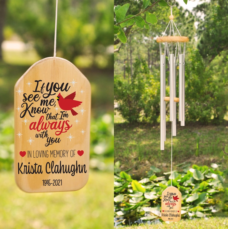 In Loving Memory Wind Chime, Memorial Wind Chime, Remembrance Wind Chime, Bereavement Gift, In Memory, Personalized Wind Chimes, Bamboo