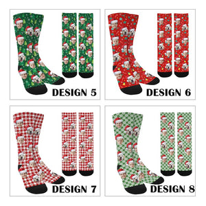 Personalized Christmas Face Socks, Custom Face on Socks,Family Face on Socks, Birthday Socks Gift,Multiple Colors,Christmas gifts,Face Socks