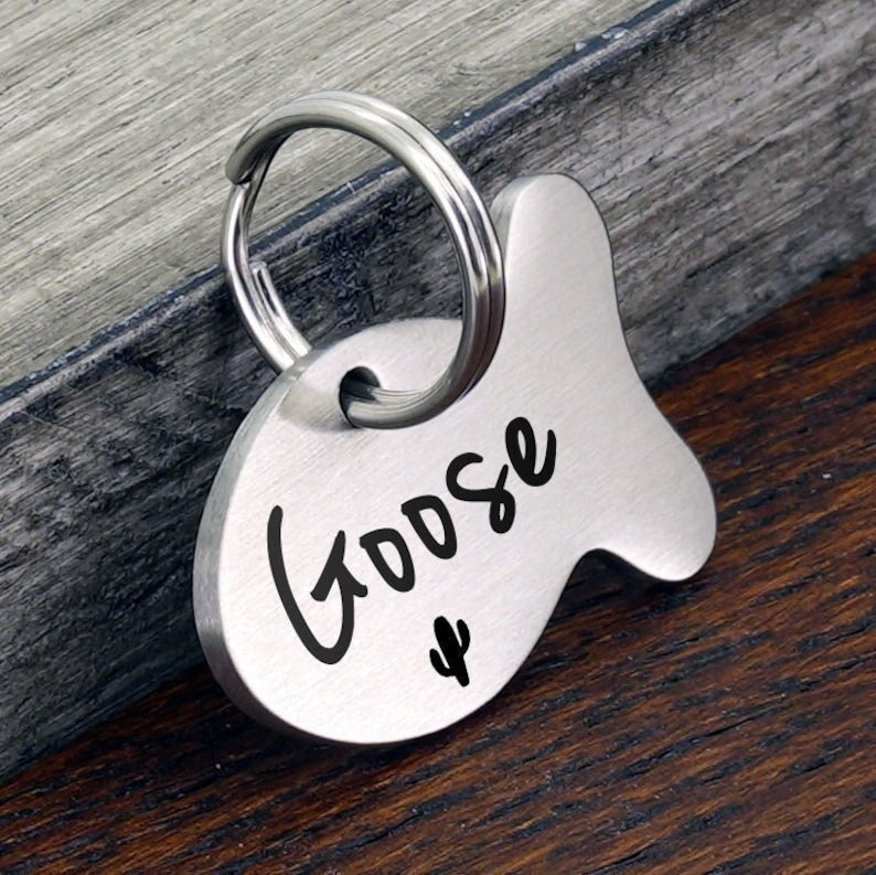 Cat Tag, Cat Tag Personalized, Cat ID Tag, Cat Collar Tag, Cat Name Tag, Cat Tag for Collar, Custom Cat Tag, Personalized Fish Cat Tag