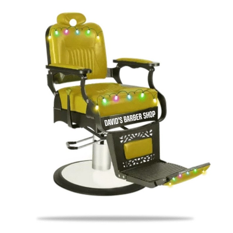 Barber Chair Ornament, Personalized Barber Chair Christmas Ornament, Barber Chair Flat Ornament, Gift For Baber Shop Owner, Christmas Gift