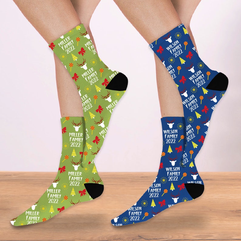 Matching Family Christmas Socks, Custom Name Socks, Custom Christmas Family Socks, Family Christmas Socks, 2023 Merry Christmas Socks