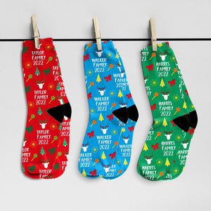 Matching Family Christmas Socks, Custom Name Socks, Custom Christmas Family Socks, Family Christmas Socks, 2023 Merry Christmas Socks