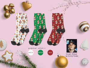 Custom Christmas Face Socks, Custom Photo Sock, Custom Christmas Sock, Pet Photo Sock, Personalized Sock, Picture Socks for Christmas Gift