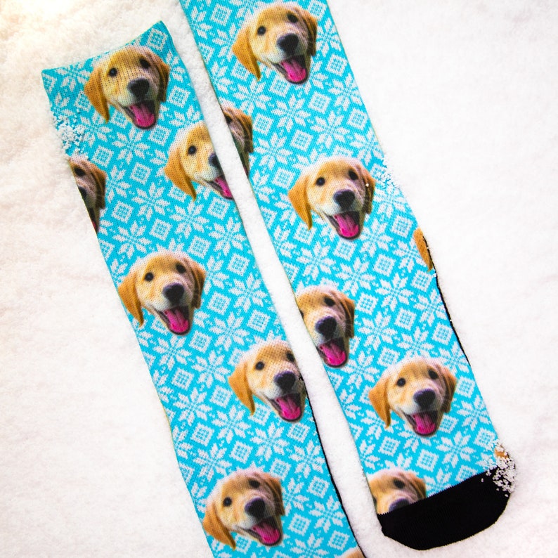 Custom Dog Printed Socks - Customized Photo Socks, Personalized Socks, Custom Printed Socks, Picture Socks, Gift Socks, Christmas Socks
