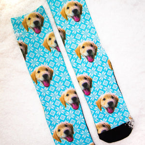 Custom Dog Printed Socks - Customized Photo Socks, Personalized Socks, Custom Printed Socks, Picture Socks, Gift Socks, Christmas Socks
