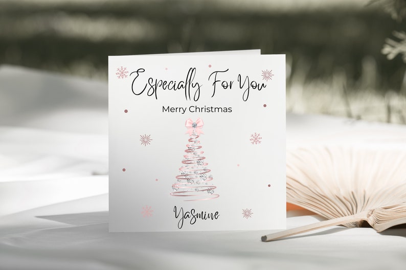 Personalised Especially For You Christmas Card - Personalised Christmas Card For Her