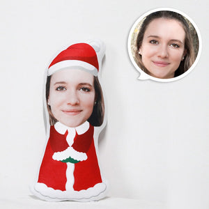 Santa Claus Pillow Santa Claus Doll Customized Christmas Gift Christmas Couple Doll Cushion Man's Face Christmas Doll