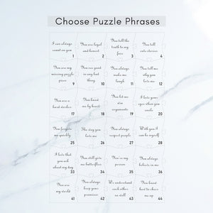 12 reasons why i love you, Personalized Wooden Puzzle Birthday Gift for Her Anniversary Gift for Boyfriend Custom Valentines Gift for Him