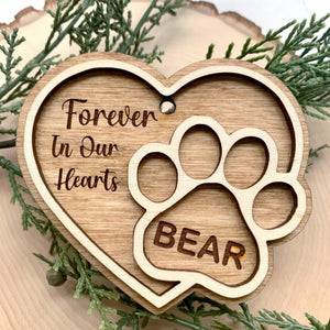 Pet Memorial Ornament, Personalized Pet Ornament, Pet Loss Gift, Pet Remembrance, Dog Ornament, Pet Keepsake Ornament, Custom Pet Ornament